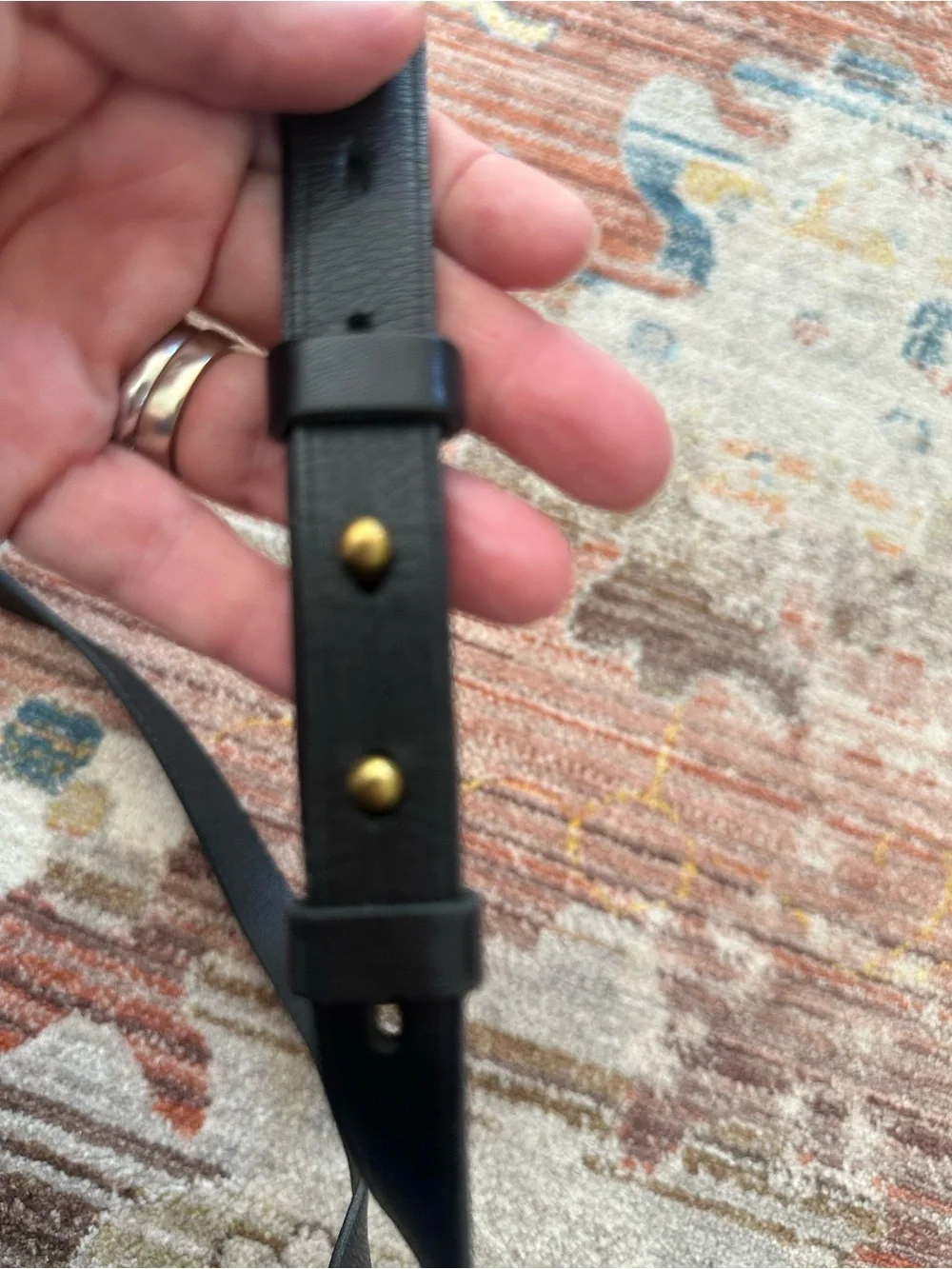 Madewell The Small Transport Crossbody Bag in Black Leather